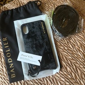 BRAND NEW Bandolier Roxanne Velvet Crossbody Phone Case & Strap